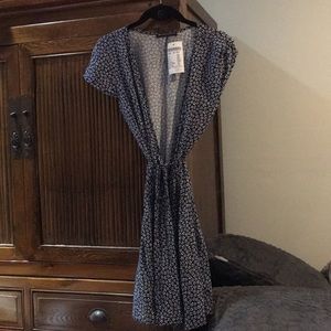 Brandy Melville print wrap dress. NWT. One size